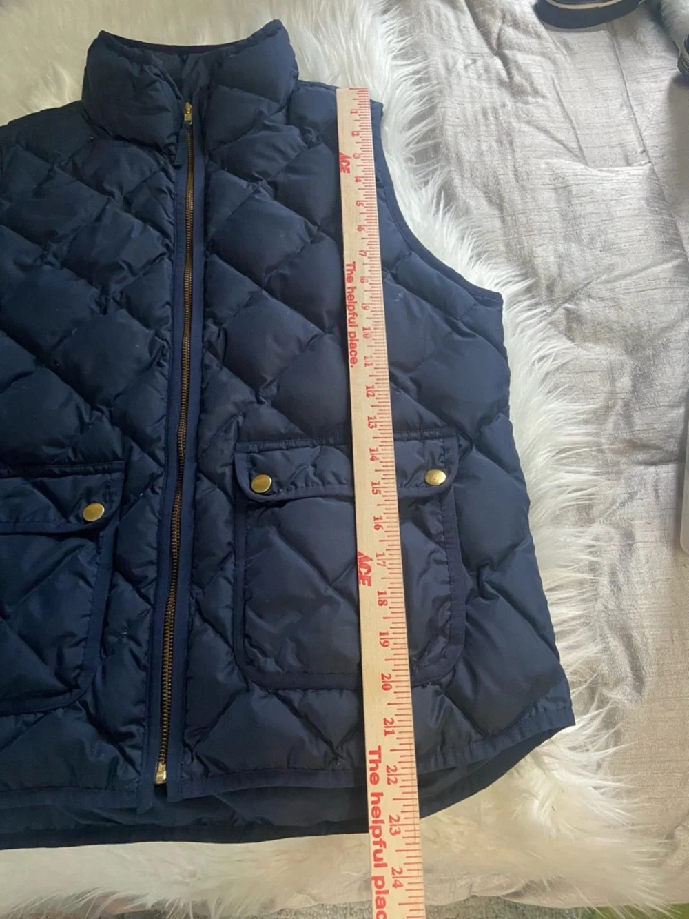 J. Crew sleeveless down